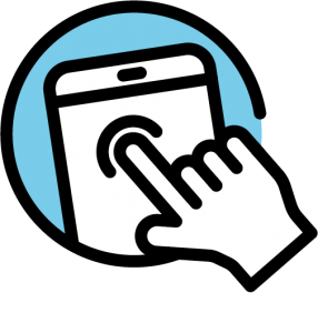 Access Valid and Reliable Information Icon representing one of the eight National Health Education Standards and associated skill for skills-based health education.
