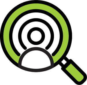 Analyze Influences Icon representing one of the eight National Health Education Standards and associated skill for skills-based health education.